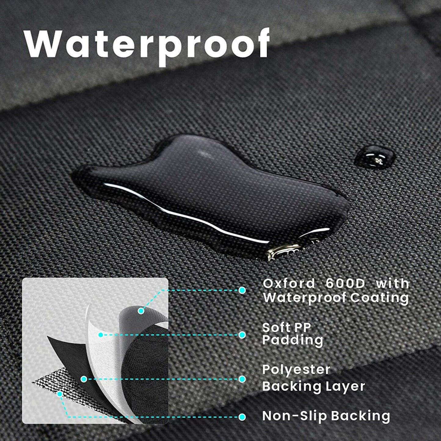 Pet Seat Cover for Dogs Car Back Seat Protector Hammock Resistant Dirty Cushion