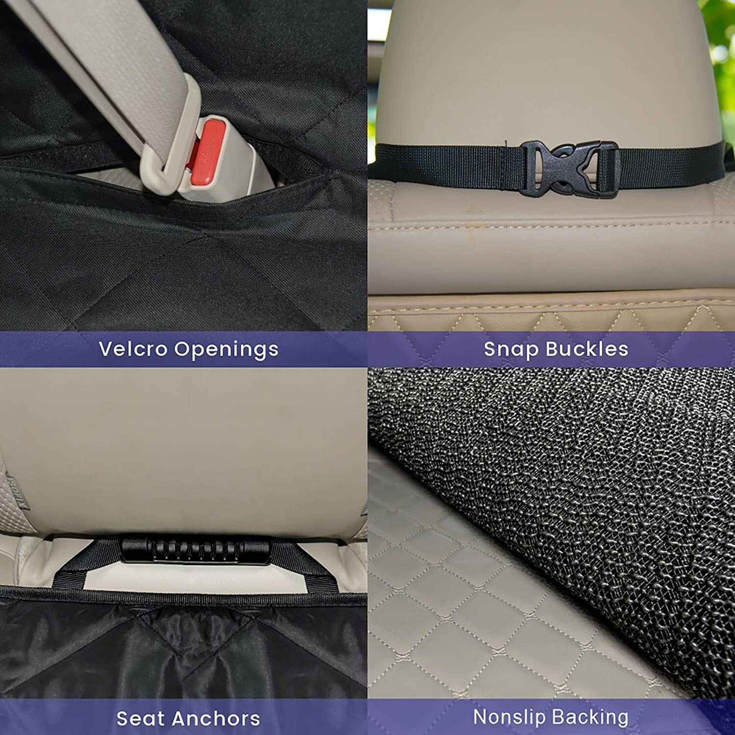 Pet Seat Cover for Dogs Car Back Seat Protector Hammock Resistant Dirty Cushion